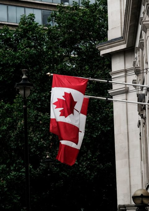 Canada flags