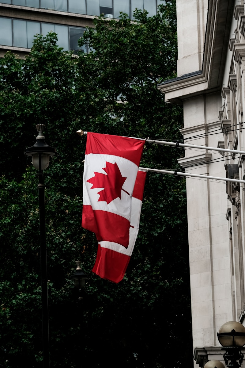 Canada flags